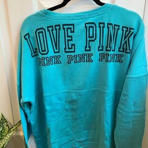 Victoria’s Secret “PINK” blue crewneck sweater
